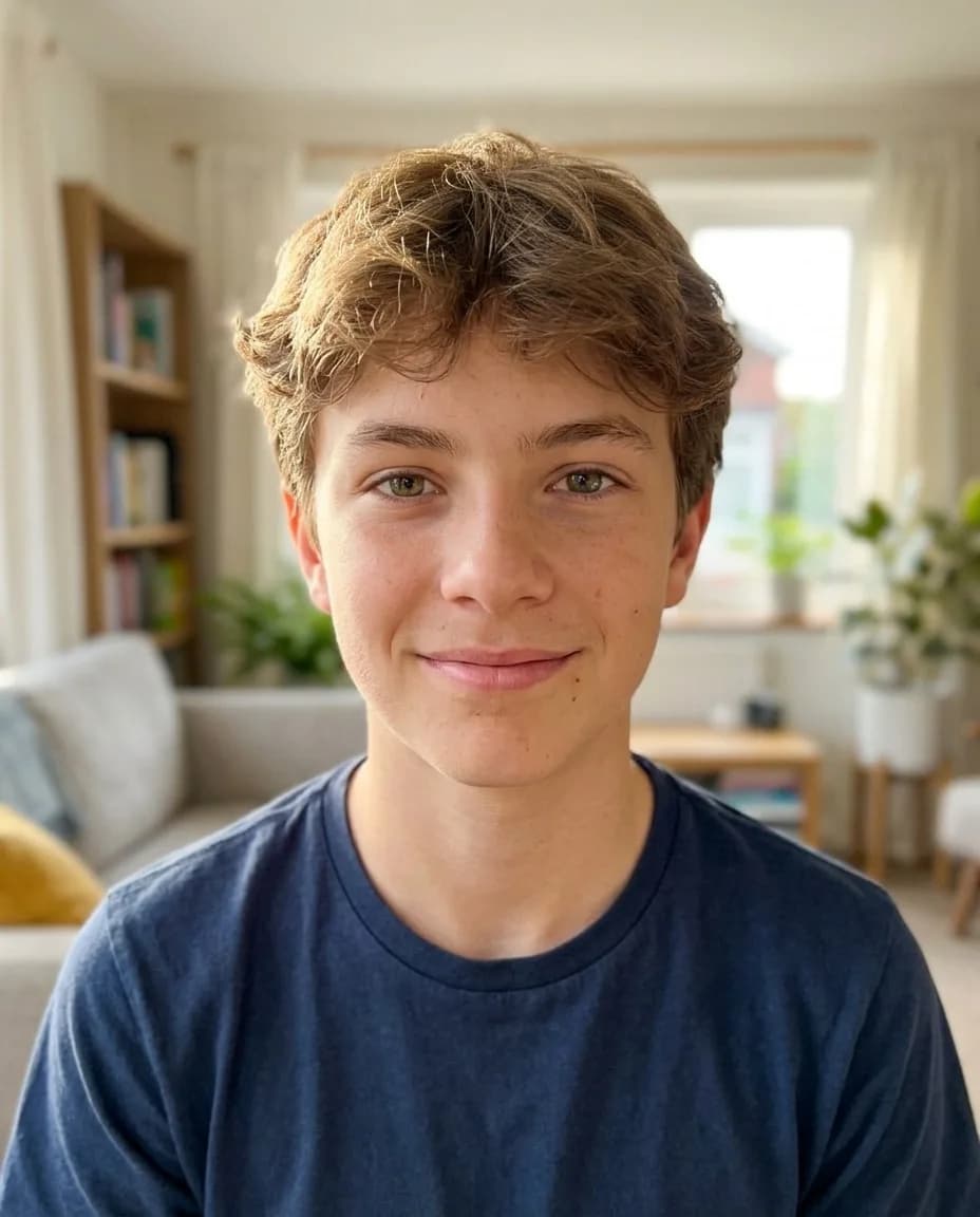 Teenage boy about fifteen
