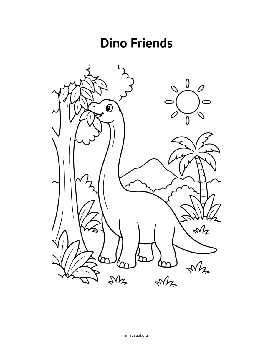 Cover of the “Dino Friends” PDF