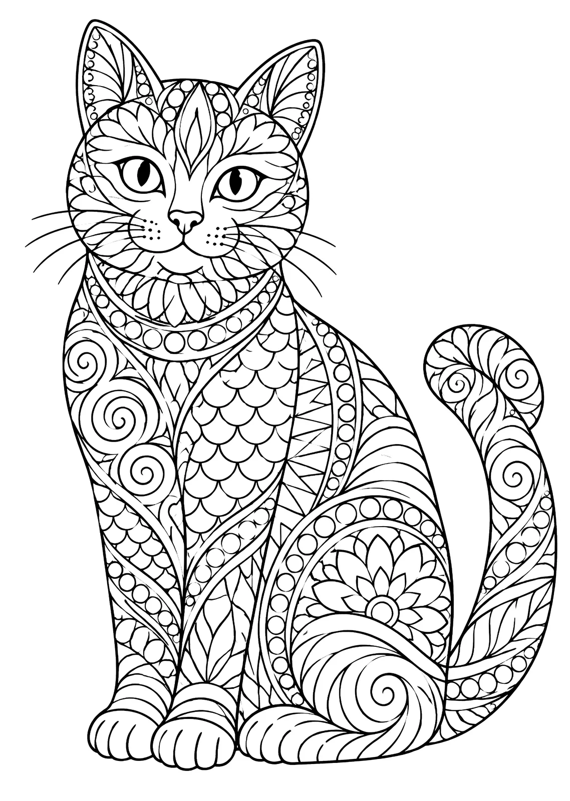 A sitting cat