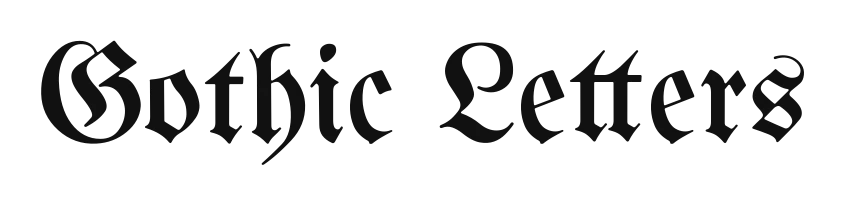 “Gothic Letters” in UnifrakturMaguntia