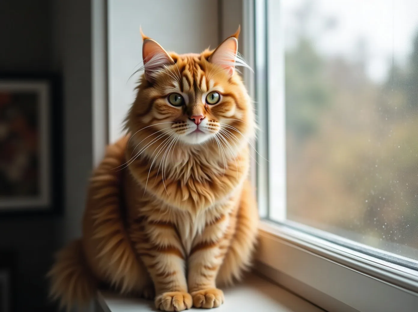 Cat on a windowsill